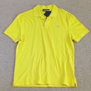 NWT, Vintage Club Monaco Vibrant Yellow Short Sleeve Polo Shirt
